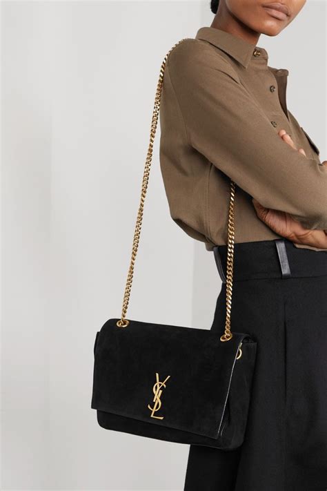 ysl kate suede bag|ysl kate bag outfit.